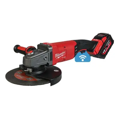 Akkus szögcsiszoló 125 mm Milwaukee M18 ONEFLAG230XPDB-122C billenőkapcsolóval, 2x Aku (18 V, 12