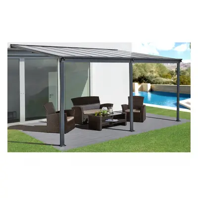 Alumínium pergola LANITPLAST WALL 43 antracit bronz PC