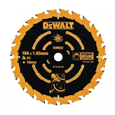 Fűrészlap 184x16mm 24z ATB 18° DeWALT DT10302 DT10302