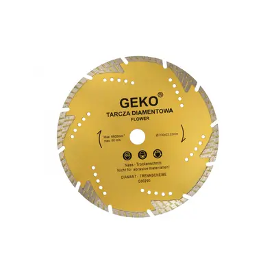 GEKO turbószegmenses gyémánt vágótárcsa, 230x8x22mm