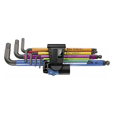 Wera 022210 Inbus dugókulcsok 950/9 Hex-Plus Multicolour HF 1, BlackLaser tartási funkcióval (9 