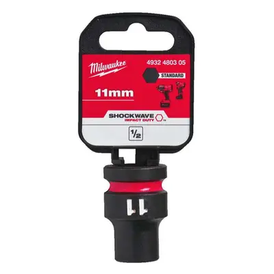 1/2" Milwaukee Shockwave™ Impact Duty 11 mm-es ütvecsapó hüvely, rövid