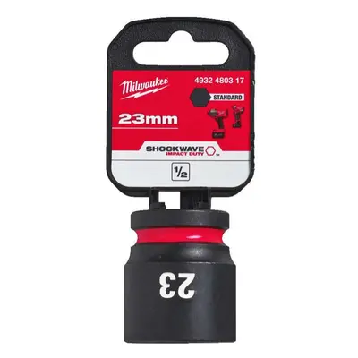 1/2" Milwaukee Shockwave™ Impact Duty 23 mm-es ütvecsavaros dugókulcs, rövid