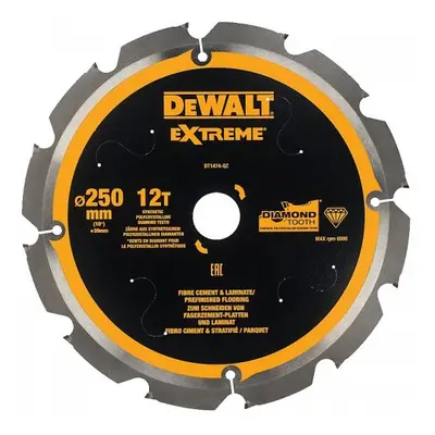 Fűrészlap cement farostlemezhez és laminált lemezhez 250x30mm 12z DeWALT DT1474