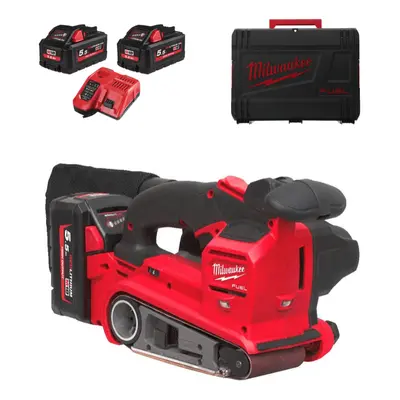 Milwaukee M18 FBTS75-552X vezetékes szalagcsiszoló, 75 x 457 mm, 2x Aku (18V, 5,5 Ah), 493347961