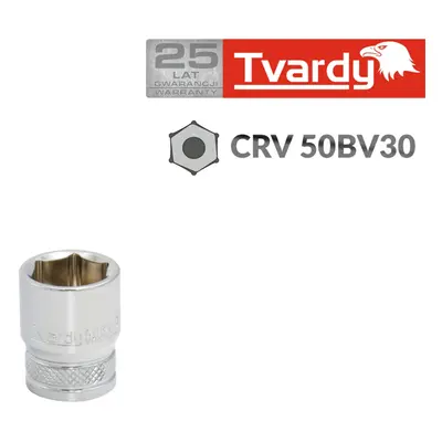 TVARDY hatszögletű foglalat 1/4" 14 mm (10/100)