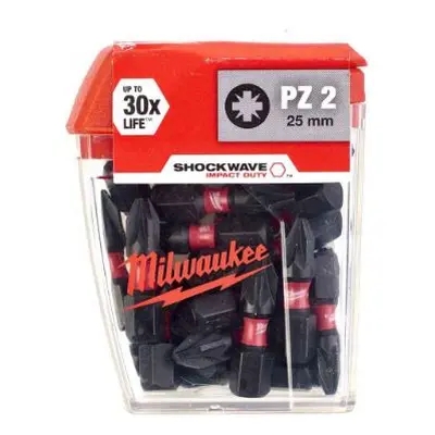 Milwaukee csavarhúzóhegyek SHW PZ2 25mm - 25db