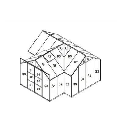 Csere üvegezés üvegházhoz VITAVIA SIRIUS PC 6 mm LG3049 LG3049