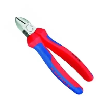 KNIPEX - Vágófogó, oldal 160mm, PVC borítással