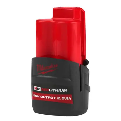 Akkumulátor Milwaukee M12 HB2.5 (12 V / 2,5 Ah), M12 REDLITHIUM, nagy teljesítményű, 4932480164