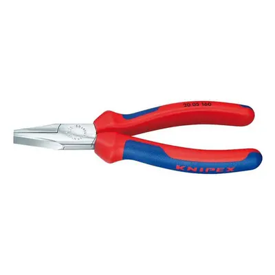 Lapos fogó 160 mm KNIPEX 20 05 160 - krómozott, többkomponensű hüvelyek