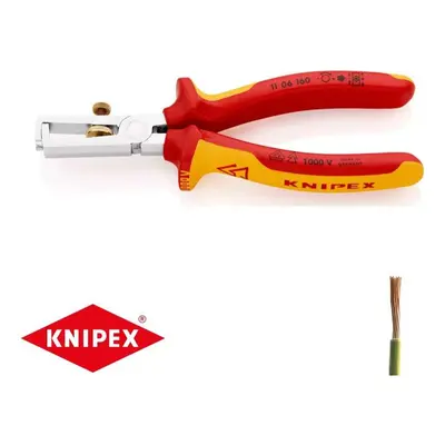 Húzófogó 160 mm - 1000V. KNIPEX 11 06 160 - krómozott, többkomponensű VDE hüvelyek