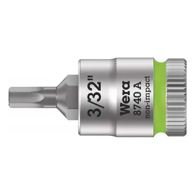 Wera 003381 Zyklop 1/4" 6 sarkos 3/32" típusú 8740 A típusú dugókulcs 8740 A - inch