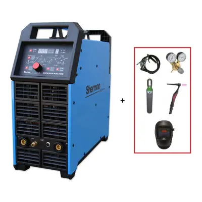 Sherman Welding Inverter DIGITIG 315GD AC/DC impulzus + pisztoly + kábelek + burkolat + redukció