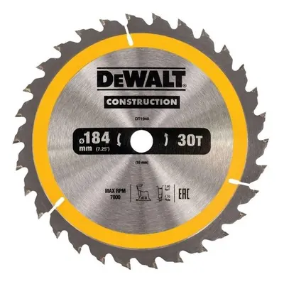 Dewalt fűrészlap macska számára. fűrészek 184x16mm 30 fogú ATB 10° univerzális vágási szélesség 