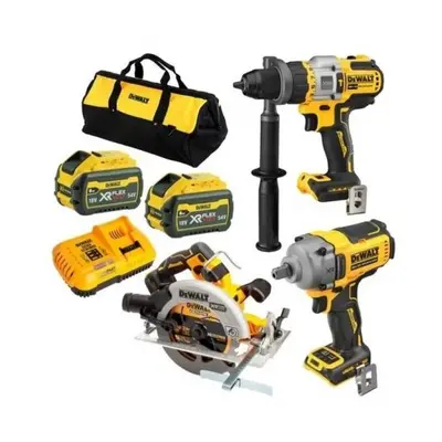 Akkumulátoros akkumulátoros kombinált szerszámkészlet 18 V 2x6,0 Ah DeWALT DCK324T2