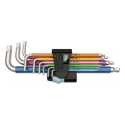 Wera 022669 Húzócsavarkulcsok inbus 3950/9 Hex-Plus Multicolour Stainless 1, Rozsdamentes acél (