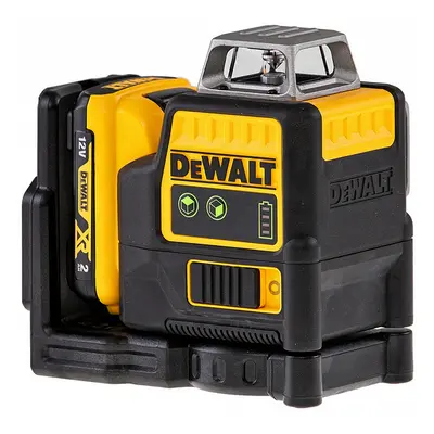 DCE0811D1G Akkumulátoros kereszt zöld lézer 2x360° 10,8V XR 1x2,0Ah DeWALT