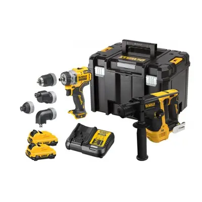 Akkumulátoros kombinált szerszámkészlet 12V 2x3.0 Ah XR DeWALT DCK2101L2T 12V DCK2101L2T