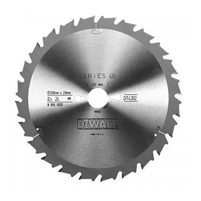 Fűrészlap 250x30mm 24z FT/DL 10° DeWALT DT4202