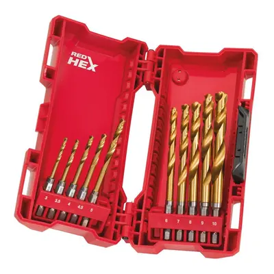 Milwaukee Shockwave HSS-G TiN Red Hex 10 db (3 ÷ 10 mm)