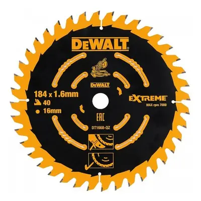 Fűrészlap 184x16mm 40z ABT 7° DeWALT DT1668