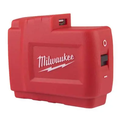 Milwaukee M18 USB PS HJ2 akkumulátoros adapter, M18 foglalat, USB 2,1A töltő, tápegység fűtött r