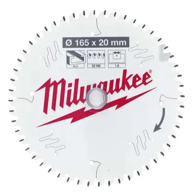 Alumínium fűrészlap Milwaukee CSB P ALU 165 X 20 X 1.6 X 52 ATB