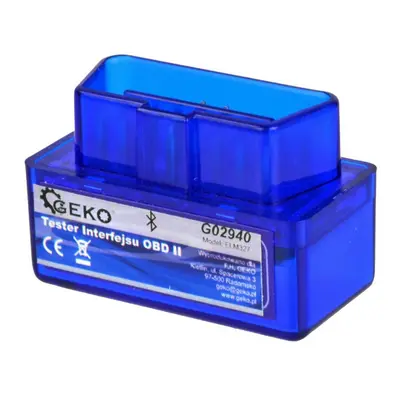 Autodiagnosis ELM 327 bluetooth blue GEKO, Android (ingyenes SX OBD alkalmazás)