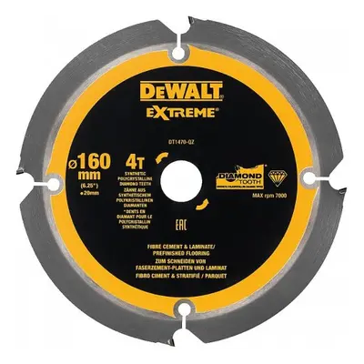 Fűrészlap cement farostlemezhez és laminált lemezhez 160x20mm 4z DeWALT DT1470