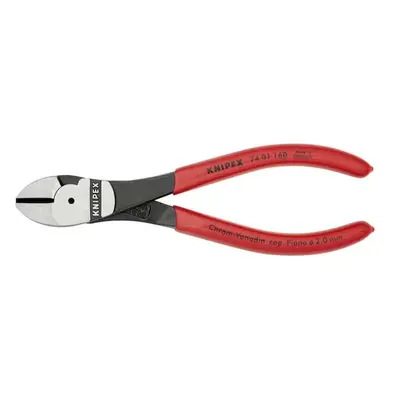 Motoros oldalvágó 160 mm KNIPEX 74 01 160 - polírozott fej, műanyag hüvelyek