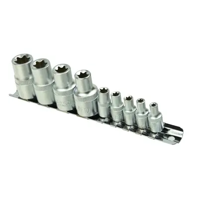 9 darabos torx foglalat E4-16,1/4&1/2" sínre GEKO(20)