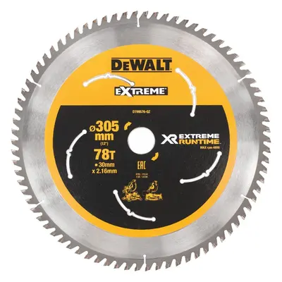 XR FLEXVOLT fűrészlap DEWALT akkumulátoros gérvágó fűrészekhez DT99576, 305 x 30 mm, 78 fog