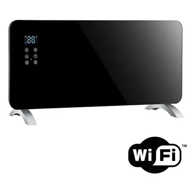 Solight meleg levegő konvektor üvegkerámia 2000W, WiFi, LCD, állítható termosztát, időzítő