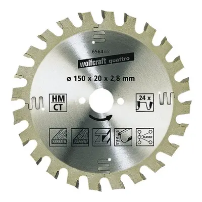 WOLFCRAFT - fűrészlap 210×30mm Z34 - durva vágás