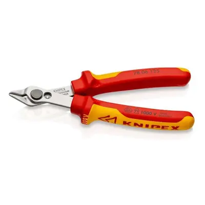 Szigetelt elektronikai fogó 125 mm Super Knips® VDE Knipex 78 06 125 VDE Knipex 78 06 125