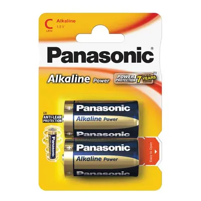 C elem (R14) alkáli PANASONIC Alkaline Power 2BP