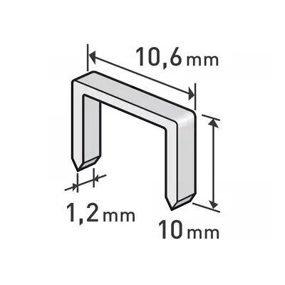 Clips, 10mm - 1000db