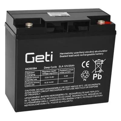 12V 20Ah Geti ólomakkumulátor elektromos motorok számára