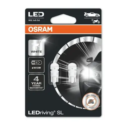 LED lámpa , égő , autó izzó , helyzetjelző , 2 db-os csomag , W5W , 1.12 Watt , hideg fehér , Pl