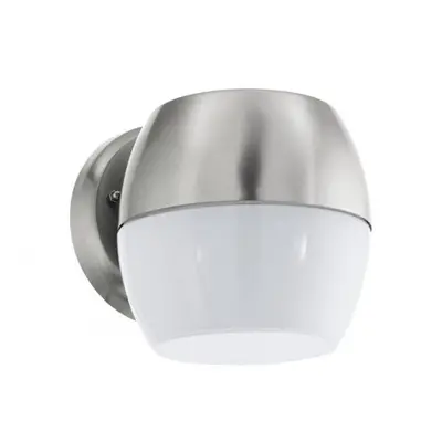 LED lámpatest , kültéri , oldalfali , meleg fehér , nemesacél , IP44 , EGLO , ONCALA , 95982