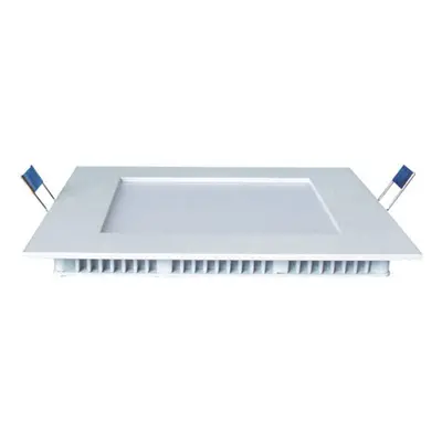 LED panel , 24W , süllyesztett , négyzet , természetes fehér , AL