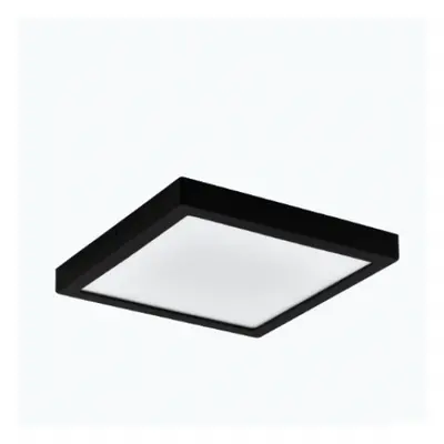 LED panel , 15.5W , falon kívüli , négyzet , természetes fehér , fekete keret , EGLO , IDUN 2 , 