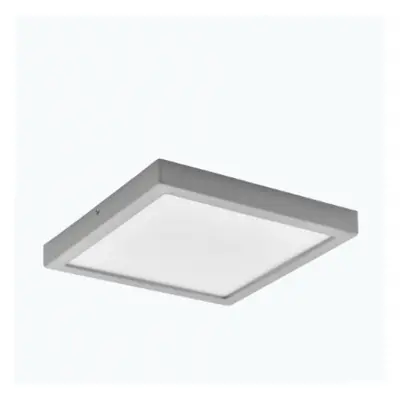 LED panel , 15.5W , falon kívüli , négyzet , természetes fehér , ezüst keret , EGLO , IDUN 2 , 7