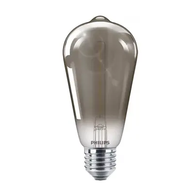 LED lámpa , égő , izzószálas hatás , filament , Edison , E27 , ST64 , 2.3 Watt , meleg fehér , s