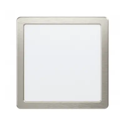 LED panel , 16.5W , süllyesztett , négyzet, meleg fehér , matt nikkel keret , EGLO , FUEVA 5 , 9