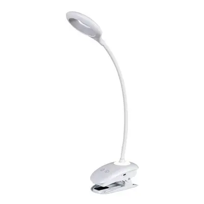 LED lámpatest , asztali , csíptetős , billenthető , 4W , 3 lépésben dimmelhető , USB , természe