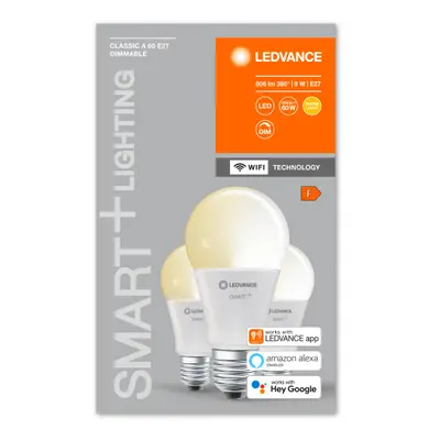 LED lámpa , égő , 3 x E27 , 3 x 14W , meleg fehér , dimmelhető , LEDVANCE Smart+ WIFI