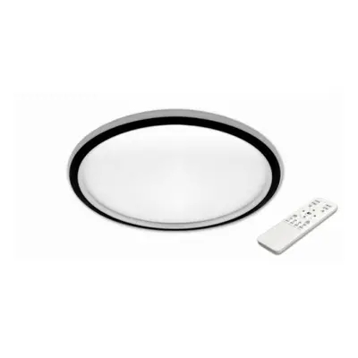 LED lámpatest , mennyezeti , 40 cm , 66W , CCT , dimmelhető , fekete , Galaxis Apollo