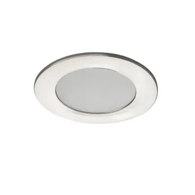 LED lámpatest , spot , süllyesztett , kerek , 4.5W , természetes fehér , szatén nikkel , IP44 , 